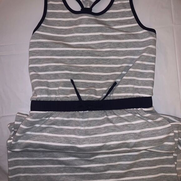 NWOT Long Striped Dress. Size L (12-14) - Picture 2 of 4